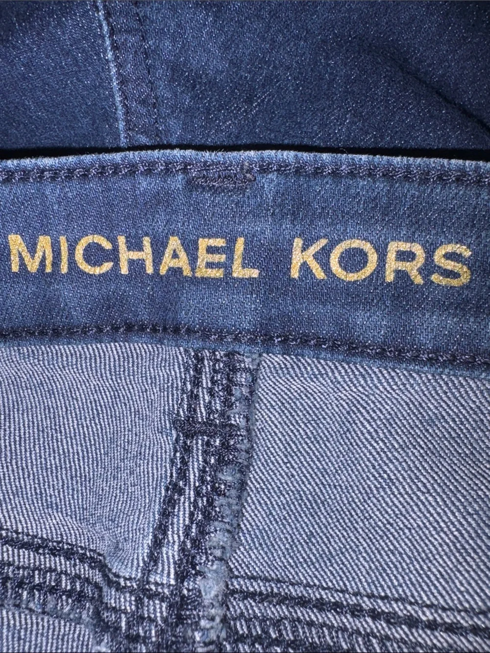 Michael Kors Dark Blue Cropped Straight Jeans